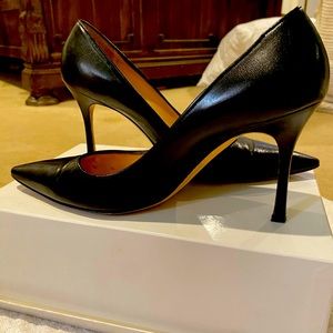 MANOLO BLAHNIK BB 90 leather pumps 39.5 Size 9 black